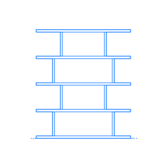 Furniture Bookcases 314 Bookcase Sketch Style Svg Vector, Free Vectors File